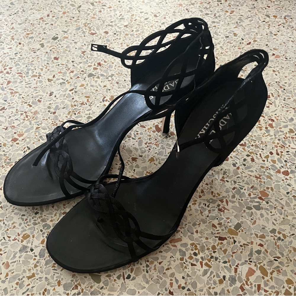 Black Strappy High Heel Sandals - Women's Dress Shoes